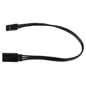 175mm SERVO EXTENSION WIRE BLACK (6.89IN) - REEDY - 27165