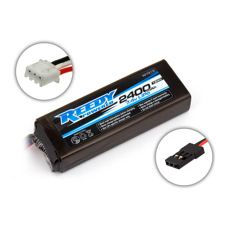 LIPO PRO TX/RX 2400MAH 7.4V FLAT - REEDY - 27313