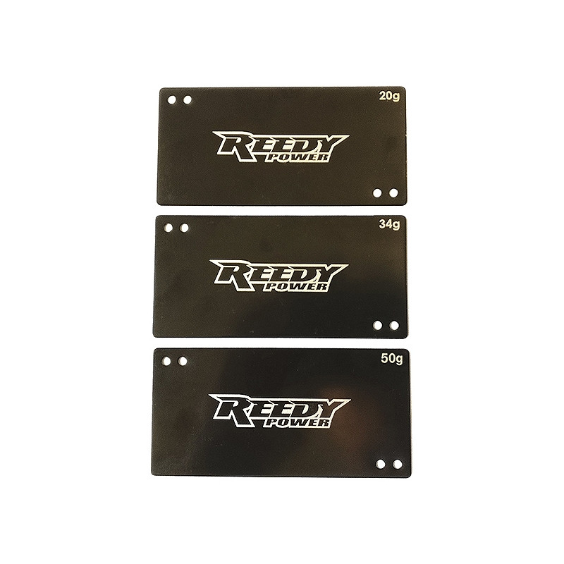 Lests de batterie Reedy 20g+34g+50g - REEDY - 27355