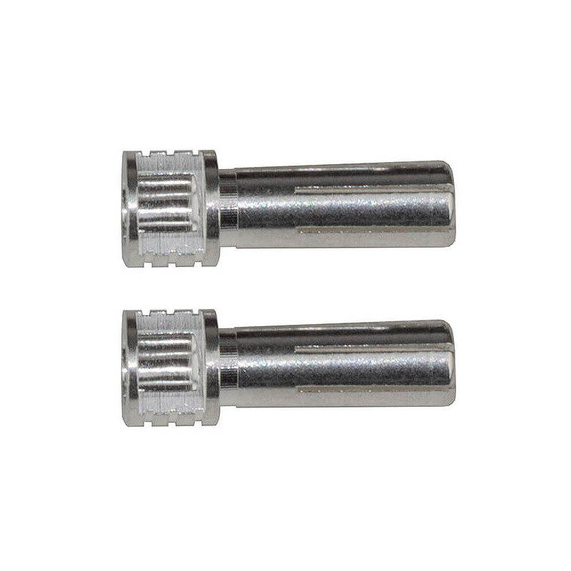 GRIP BULLET CONNECTORS SILVER 5mm x 14mm (2) - REEDY - 27392