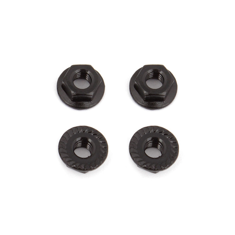 M4 SERRATED NUTS  - ASSOCIATED - 91738