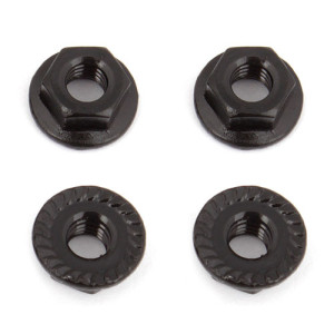 M4 SERRATED NUTS  - ASSOCIATED - 91738