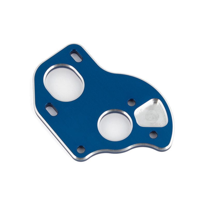 B6.1 LAYDOWN MOTOR PLATE BLUE ALUMINUM - ASSOCIATED - 91795