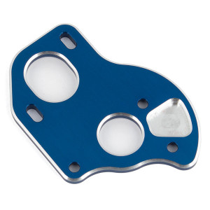 B6.1 LAYDOWN MOTOR PLATE BLUE ALUMINUM - ASSOCIATED - 91795