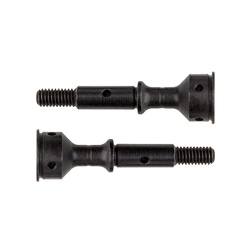 B6.2 Axes de roue CVA +2mm (2)  - ASSOCIATED - 91859