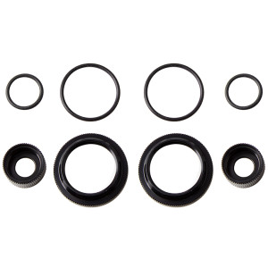 12MM SHOCK COLLAR & SEAL RETAINER SET - BLACK - ASSOCIATED - 91909