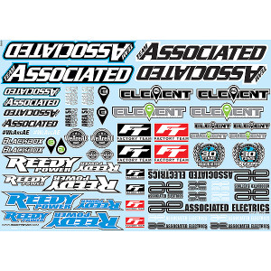 AE' BRANDING DECAL SHEET - ASSOCIATED - 91913