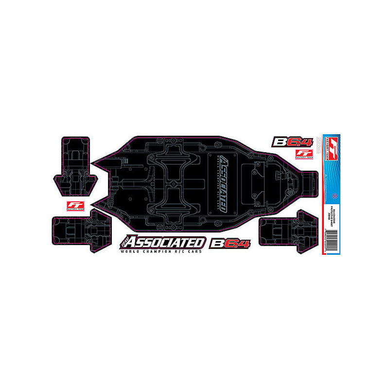 RC10B6.4 Protection de chassis +3mm - ASSOCIATED - AS91999