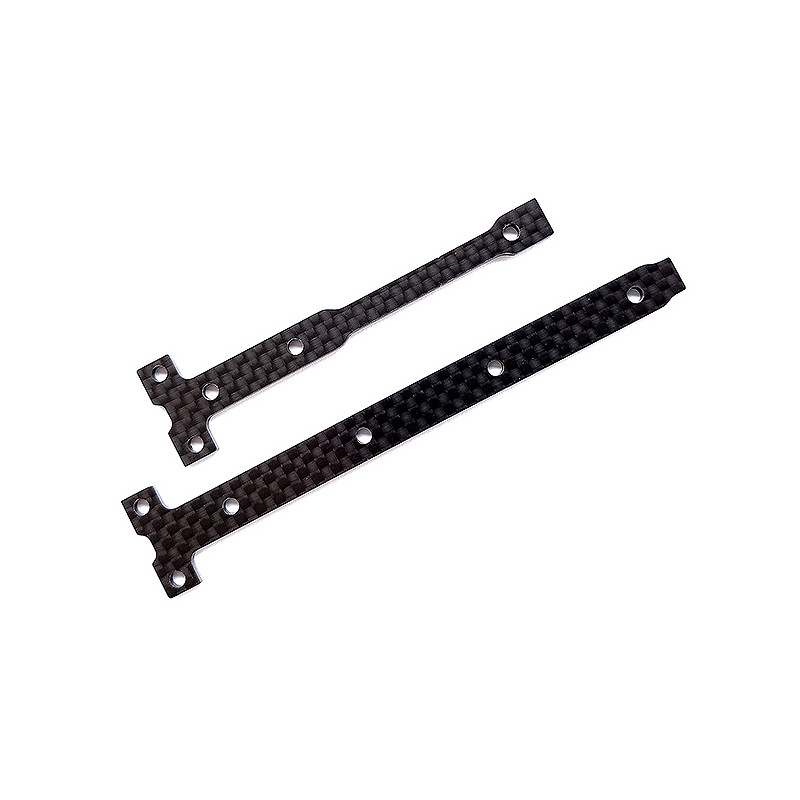 B74.1 FT CHASSIS BRACE SUPPORT SET 2.0MM CF - ASSOCIATED - 92284