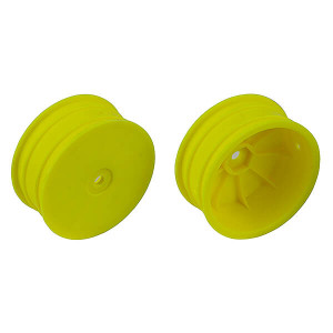 12MM HEX 2.2 4WD FRONT YELLOW WHEELS B74 +1.5MM - ASSOCIATED - 92363