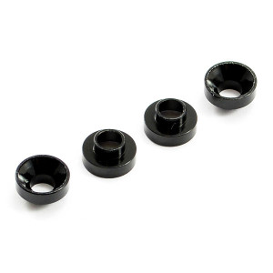 ALUMINIUM SERVO MOUNT COLLARS (4) - BLACK - CENTRO - C0630BK