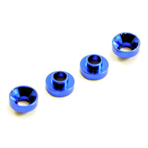 ALUMINIUM SERVO MOUNT COLLARS (4) - BLUE - CENTRO - C0630BL