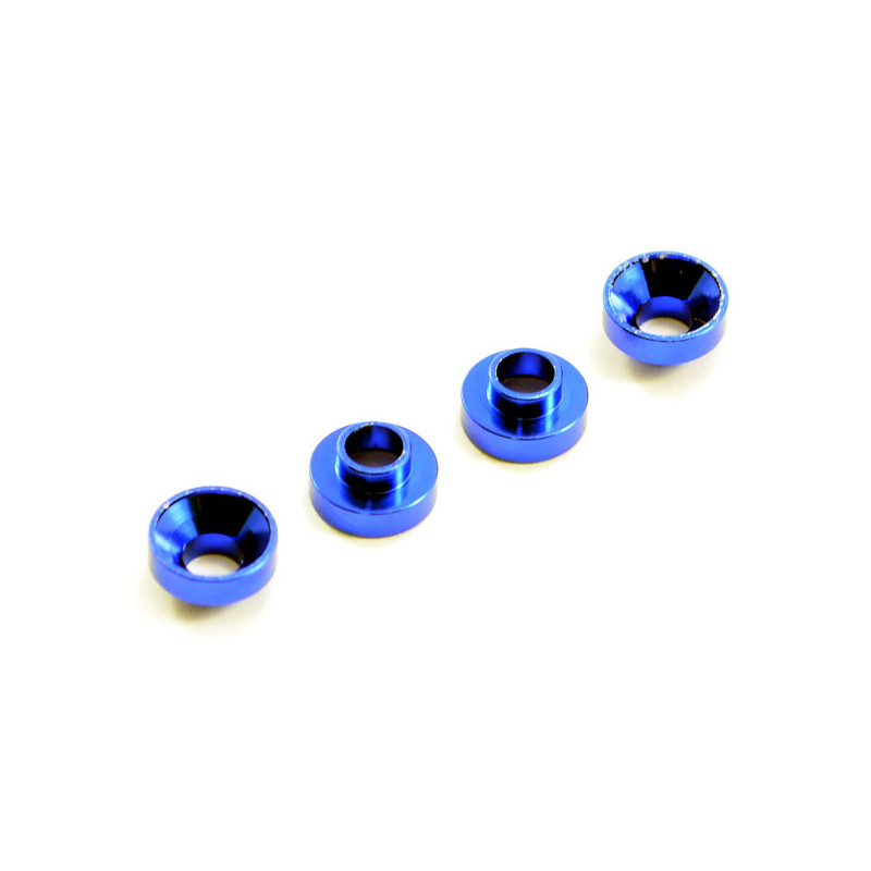 ALUMINIUM SERVO MOUNT COLLARS (4) - BLUE - CENTRO - C0630BL