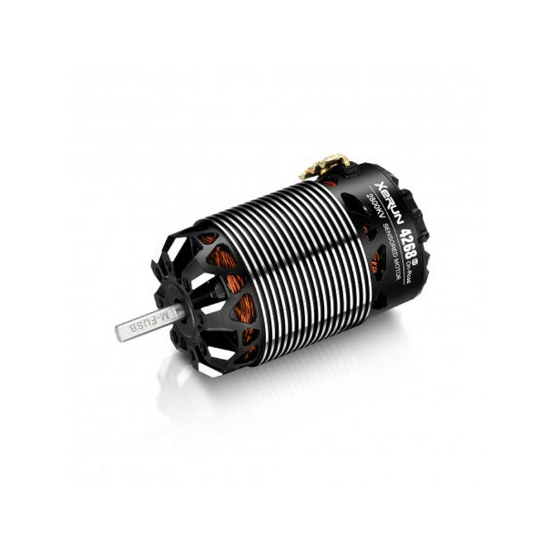 Moteur HW 4268SD G3 1/8 Piste 2000kv - Noir  - HOBBYWING - 30401908