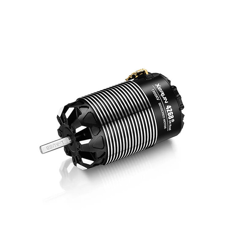 Moteur HW 4268SD G3 1/8 Piste 2400kv - Noir  - HOBBYWING - 30401910