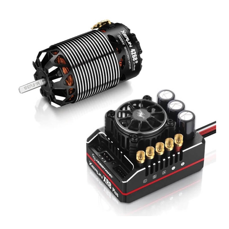 COMBO XR8 PLUS G2S ESC & 4268 G3 ON 2800KV MOT - HOBBYWING - 38020503