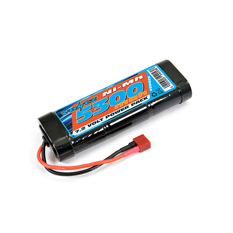 Voltz accus NIMH 5300mah 7.2V - Dean - VOLTZ - VZ0025D