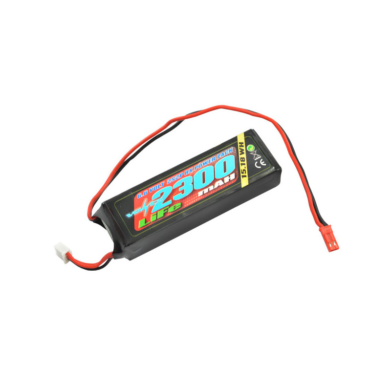 Voltz accus de réception life plat 2300mah 2S 6.6V - VOLTZ - VZ0260