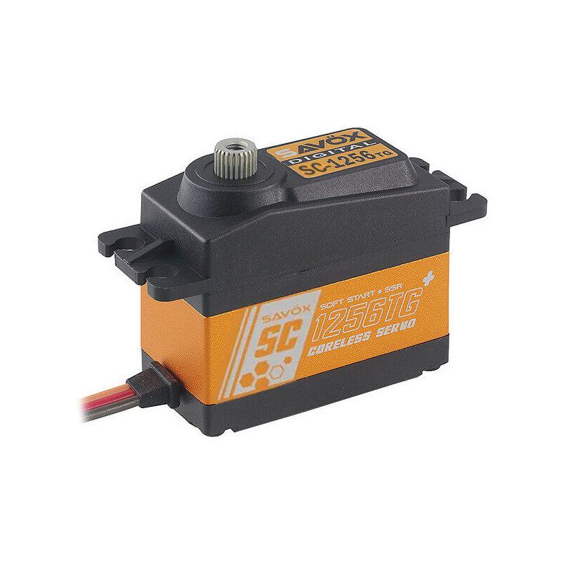 HIGH TORQUE CORELESS DIGITAL SERVO SC1256TG+ - SAVOX - SC1256TG+