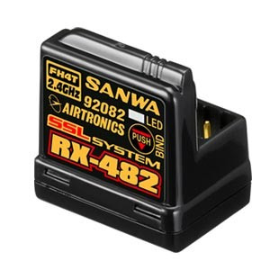 Récepteur Sanwa RX482 2.4ghz FH4 sans antenne - SANWA - S107A41257A