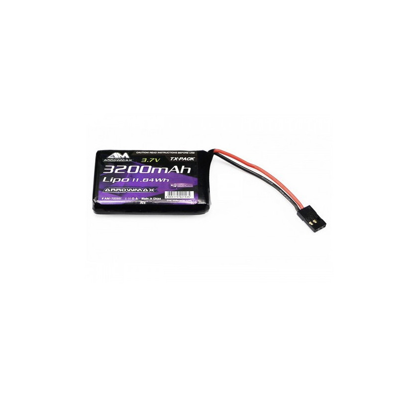 Accu Arrowmax lipo 1S 3200mah 3.7V Sanwa MT44 - ARROWMAX - AM700991