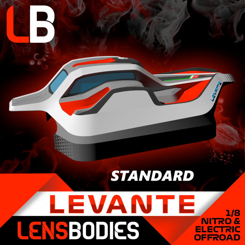 Carrosserie Lens 1/8 TT Levante Standard - HOT RACE